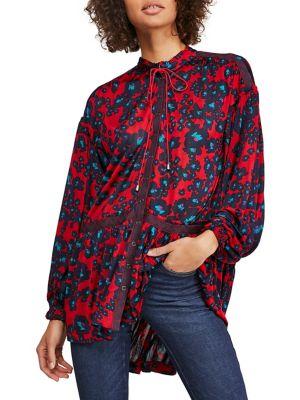 Free People Printed High-low Tunic