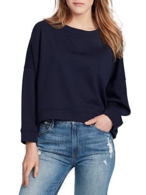 Ella Moss Sam Dolman-sleeve Cotton Sweater