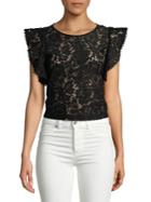 Highline Collective Lace Angel-sleeve Top