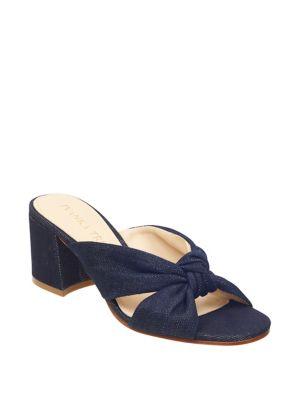 Ivanka Trump Earin Denim Slide Sandals