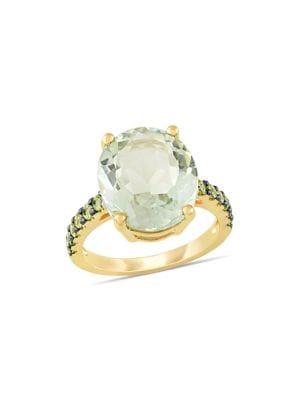 Sonatina Green Amethyst & Peridot Cocktail Ring