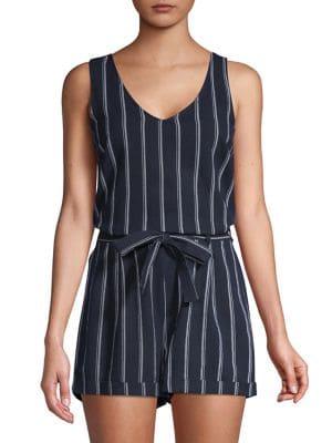 Vero Moda Striped Tie Waist Romper
