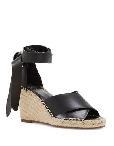 Vince Camuto Leddy Leather Espadrille Wedge Sandals