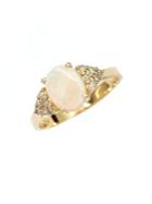 Effy 14kt. Yellow Gold Opal And Diamond Ring