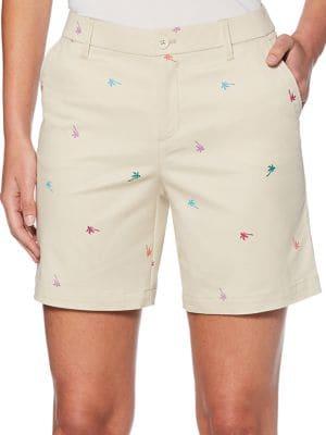Rafaella Palm Print Shorts