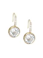 Kate Spade New York Reflecting Pool 12k Yellow Goldplated Pave Round Drop Earrings
