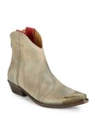 Free People Lost Trail Leather Capped Toe Ankle Boots