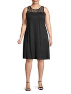 Lori Michaels Plus Sleeveless Lace Dress