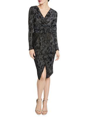 Rachel Rachel Roy Silvia Printed Faux Wrap Sheath Dress