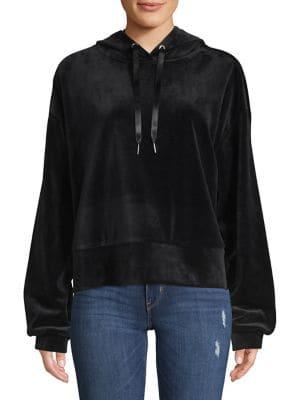 Design Lab Long Sleeve Velour Sweatshirt