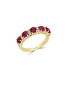 Effy Diamonds, Ruby And 14k Yellow Gold Ring
