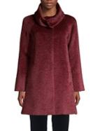 Max Mara Studio Textured Funnel Neck Coat