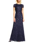 Adrianna Papell Back Scoop Floor-length Gown