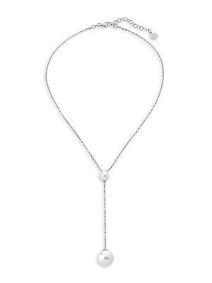 Majorica Sterling Silver Faux-pearl Y-necklace