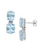 Sonatina Sterling Silver & Blue Topaz Earrings