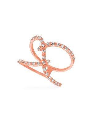 Morris & David 14k Rose Gold & 0.41 Tcw Diamond Ring