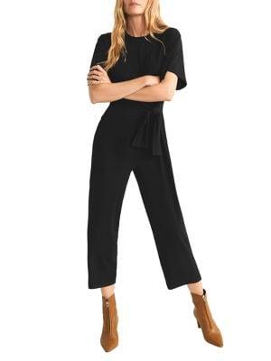 Mango Knot Cropped Jumpsuit
