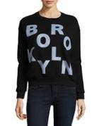 Project Social T Graphic Letter Sweater