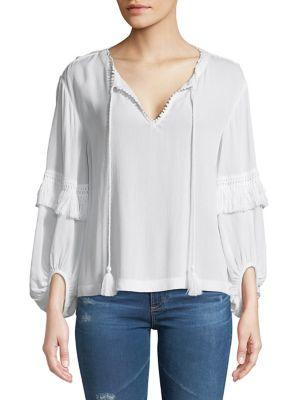 Highline Collective Fringe-trim Peasant Top