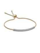 Nadri Goldie Crystal Bar Adjustable Bracelet