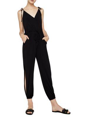 Bcbgeneration Sleeveless Tie-shoulder Surplice Jumpsuit