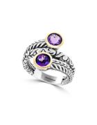 Effy Amethyst And Sterling Silver Ring