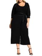 City Chic Plus Stitched Up Jumpsuit