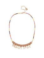 Bcbgeneration Affirmation Colorful Threaded Beautiful Frontal Necklace