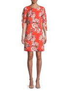 Adrianna Papell Lovely Lady Tie-sleeve Sheath Dress