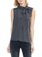 Vince Camuto Sleeveless Legacy Pinstriped Top