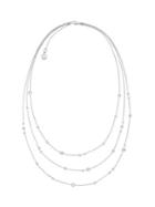 Michael Kors Modern Brilliance Crystal Three-strand Necklace/silvertone