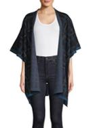 Anne Klein Plaid Open-front Cardigan