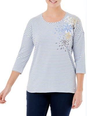 Olsen Comfy Sport Striped Tee
