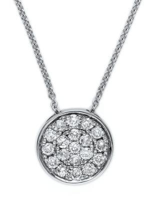 Effy 0.28 Tcw Diamond And 14k White Gold Pendant Necklace