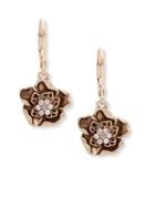 Lonna & Lilly Crystal Flower Drop Earrings