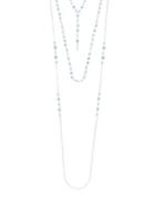 Design Lab Silvertone Beaded Layered Necklace