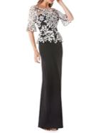 Js Collections Lace Bell-sleeve Peplum Dress