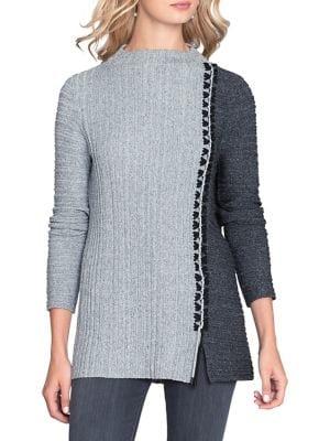 Nic+zoe Side Stitched Sweater