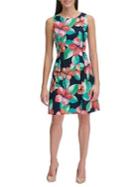 Tommy Hilfiger Wild Hibiscus Eyelet Shift Dress