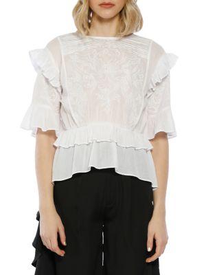 Walter Baker Marina Cotton Blouse