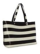 Luana Italy Carlyle Reversible Snake-embossed Leather Tote