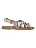 Franco Sarto Kayleigh Crisscross Leather Slingback Sandals