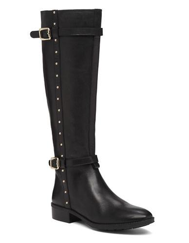 Vince Camuto Preslen Studded Leather Riding Boots