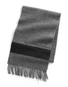 Hudson's Bay Company Grey Stripe Wool Scarf