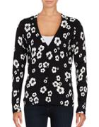 Lord & Taylor Petite Floral Button-front Cardigan