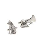 Lord Taylor Dog And Phonograph Cufflinks