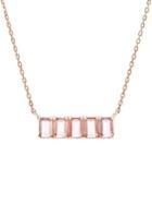Lord & Taylor Baguette-cut Crystal Cable Chain Pendant Necklace