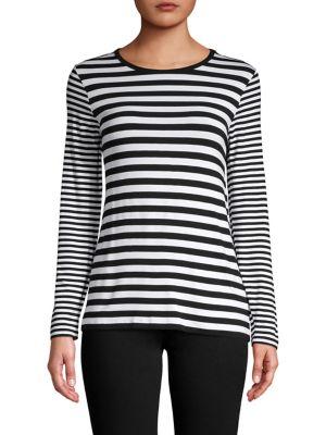 Michael Michael Kors Striped Long Sleeve Top