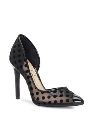 Jessica Simpson Piercy Mesh Dot Pumps