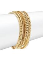 Design Lab Goldplated Multi-chain Bracelet